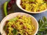 Puli Aval-Easy Tamarind Poha(upma) Recipe-Poha Pulihora-Poha Recipes