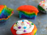 Rainbow Cupcakes-Rainbow Cupcake Recipe from Scratch with Frosting