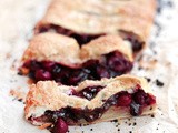 Fast Cherry Puff Pastry Chocolate Pie