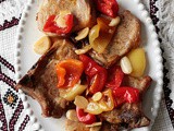 Pork Chops with Garlic and Pickled Peppers