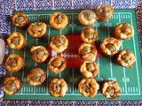 Cheesy Sausage Biscuit Bites for the Super Bowl li Party