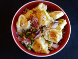 Tortellini Salad with Asiago, Peas and Proscuitto