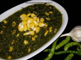 Makai palak / spinach corn curry