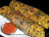 Methi thepla / fenugreek leaves paratha