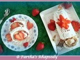Eggless Strawberry Roulade - Biskuitroulade