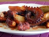 Baked octopus with potatoes