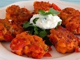 Cherry tomato fritters