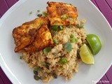 Indian spiced cod with quinoa