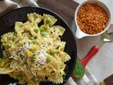 Creamy Corn Bow tie Pasta Recipe