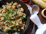 Quinoa Upma, healthy vegetarian breakfast