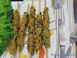 Coriander Chicken Seekh Kabab Baked Recipe