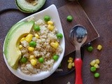 Quinoa Salad with Corn , Peas, Avacado