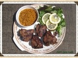 Grilled South Indian-style Lamb Chops Served with Yellow Daal