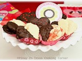 Chocolate Dipped Heart Shortbread Cookies