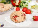 Whole Wheat Strawberry Chocolate Chip Cookies