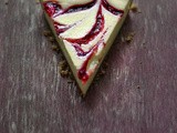 Raspberry Ripple Cheese Tart