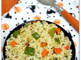 Capsicum Rice Recipe - How To Make Capsicum Rice/Bell Pepper Rice