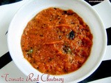 Tomato Onion Red Chutney Recipe for Idli and Dosa - Tomato Chutney Without Coconut