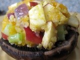 Stuffed Portabellos with Quinoa: Eastern European Style