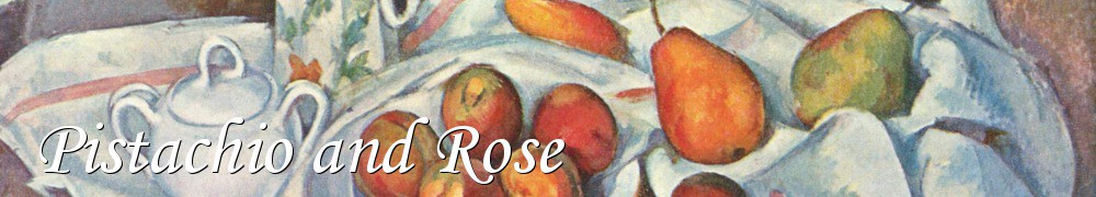 Very Good Recipes - Pistachio and Rose