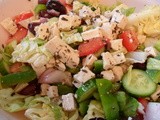 Classic Greek Salad with Herbed Tofu “Feta”