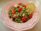 Mediterranean Lima Bean Salad with Marinated Tofu