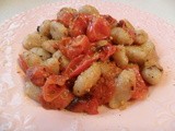 Whole Wheat Gnocchi with Roasted Cherry Tomatoes and Basil
