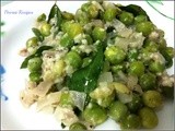 Pattani Poriyal / Green Peas Poriyal