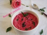 Beetroot Raita / Pachadi - Kerala Style