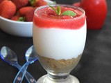 No - Bake Strawberry Cheesecake in a glass
