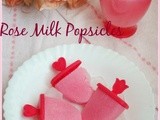Rose Milk Popsicles / Home Made Popsicles