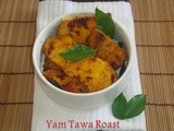 Yam Fry / Yam Tawa Roast / Senai kizhangu Roast -- South Indian Style