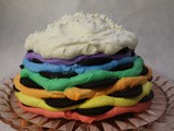 Rainbow Icebox Cake with Homemade Chocolate Cookies