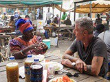 Photo of the Day: Ofeibea Quist-Arcton having breakfast with Anthony Bourdain in Senegal