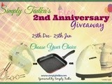 Simply Tadka’s 2nd Blog-iversary Celebration with Giveaway