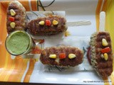 Tri-Coloured Vegetable Grill Kebab/ Vegetable Kebab/ Grill Kebab/ Vegetable Seekh Kebab
