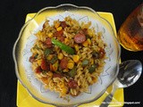 Twisted Pasta with Punjabi Tadka