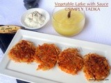 Vegetable Latke with Apple Sauce and Sour Cream
