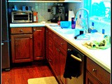A glimpse of my kitchen. And chaos