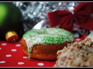 Baked Eggnog Donuts