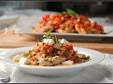 Chicken in a Tomato-Basil Broth over Couscous