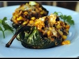 Meatless Monday: Stuffed Poblano Peppers