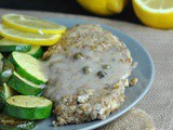 Pecan-Crusted Chicken with Lemony Caper Sauce