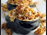 Sausage and Apple-Stuffed Acorn Squash + Weekly Menu