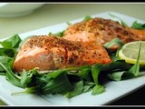 Simple Honey Dijon Salmon and Sweet Potato Fries