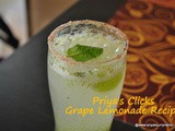 Green Grape Lemonade recipe, how to make grape lemonade
