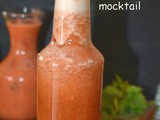 Spiced pineapple strawberry mocktail recipe, pineapple strawberry easy mocktail recipe