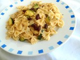 Creamy Kidney Beans & Zucchini Farfalle