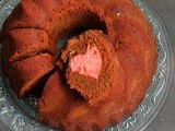 Hidden Heart Mocha Cake/Pink Hidden Hearts in Mocha Cake