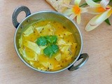 Rajasthani Dahi Papad Ki Sabzi/Papad Yogurt Curry